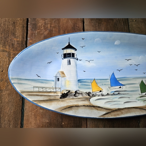 Nantucket Shoreline Oval Platter - Picture 5 of 12